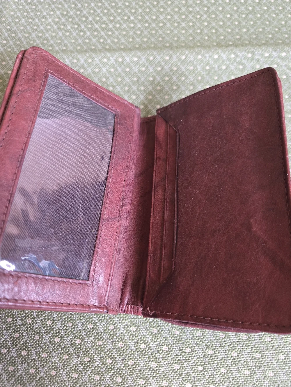 Leather Bi-Fold Card Wallet
